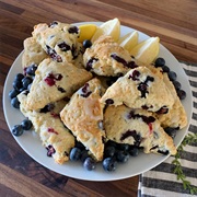 Blueberry Meyer Lemon Scone