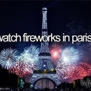 Watch Fireworks in Paris