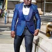 Dotted Suit for Wedding