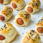 Sausages Wrapped in Puff Pastry