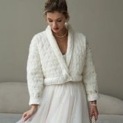 Quilted Jacket on Bride