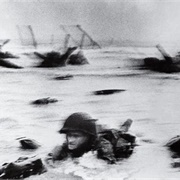 American Soldiers Landing on Omaha Beach, D-Day, June 6, 1944 (Robert Capa)
