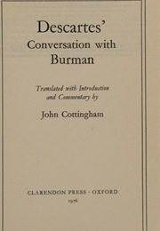 Conversation With Burman (René Descartes)