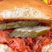 Ham and Tomato Sandwich With Hickory Bourbon BBQ Sauce