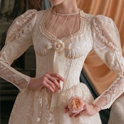 Rosette Bow, Middle of Bodice