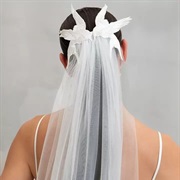 Veil Attached With Bird Decor