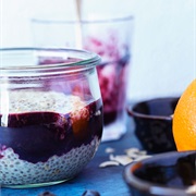 Blueberry, Sesame, Chia, Hemp Seed, and Orange Blossom Paste