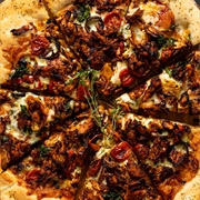 Pizza With Jerk Sauce (Pizza With Calypso Sauce)