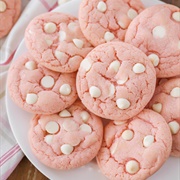 Strawberry White Chocolate Chip Cookie