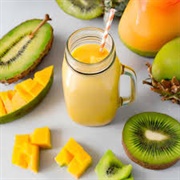 Mango Melon Pineapple and Kiwi Smoothie