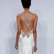 Jeweled Embellishment Hanging Down Back