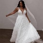 3D Decor Over Entire Dress