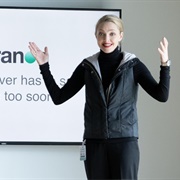 Amanda Seyfried as Elizabeth Holmes, "The Dropout"