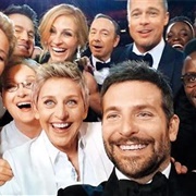 Ellen Degeneres Oscar Selfie (Ellen Degeneres and Bradley Cooper)
