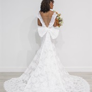 Lace Bow on Wedding Dress