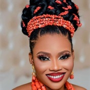 Colored Beads for Bride's Hair