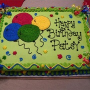 Balloons Birthday Cake