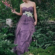 Flowers on Belt of Dress