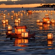 Attend a Water Lantern Festival