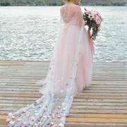 Cape or Capelet With 3D Flowers