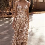 Sequin Tassels Wedding Dress