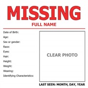 Knew a Person Who Went Missing