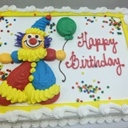 Clown Birthday Cake