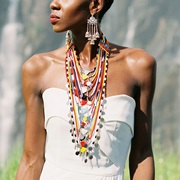 Beaded Jewelry With Wedding Dress