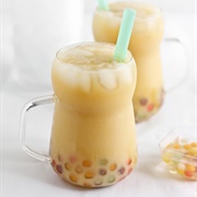 Boba Tea With Mango Boba