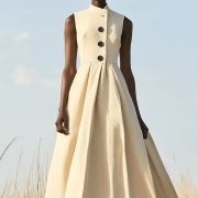 Dark Buttons on Wedding Dress