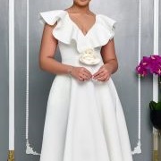 Ruffle Collar With 3D Flower