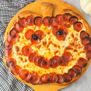 Pumpkin Shaped Pizza