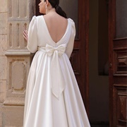 Bow on Lower Back of Dress