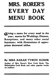 Mrs. Rorer's Every Day Menu Book (Rorer)