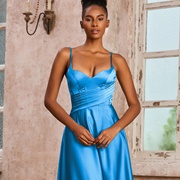 Diagonal Fabric Band Waistline