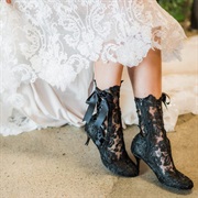 Lace Bridal Boots