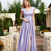 Crisscross Bardot Neckline on Dress