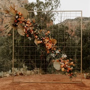 Flower Grid Backdrop
