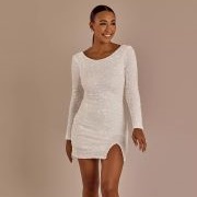 Small, Curved "Slit" Over One Leg