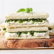Ricotta and Cucumber Sandwich