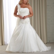 One Shoulder With Flower Strap