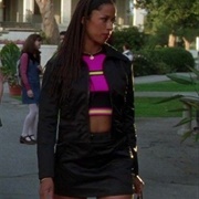 Dion's Hot Pink Top Black Outfit Combo - Clueless