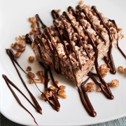 Chocolate Drizzle Rice Krispies Treat