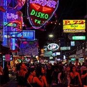 Crazy Party Street in Thailand