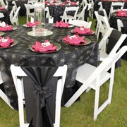 Some Chairs Decorated, Some Not