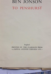 To Penshurst (Ben Jonson)