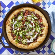 Nacho Pizza With Crema