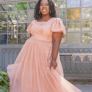 Dotted Swiss Fabric Dress