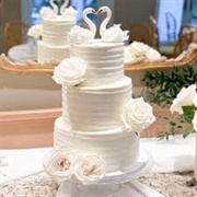 Cake Topper Swans