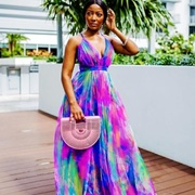 Tie Dye Bridesmaid Dress